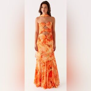 Peppermayo Orange Maxi Dress